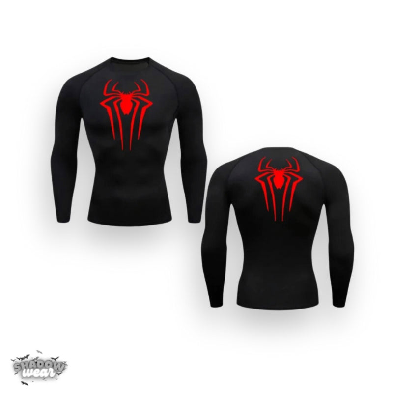 ShadowWear Spider man Long Sleeve Compression Shirt Shadow Wear