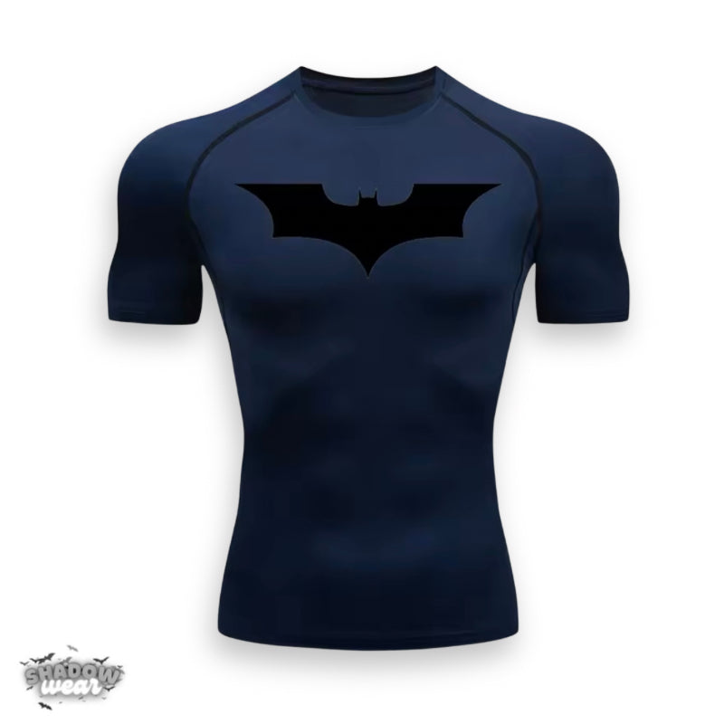  × BATMAN コンプレッションウェア M ShadowWear™ Batman Short Sleeve Compression Shirt | Premium Gym