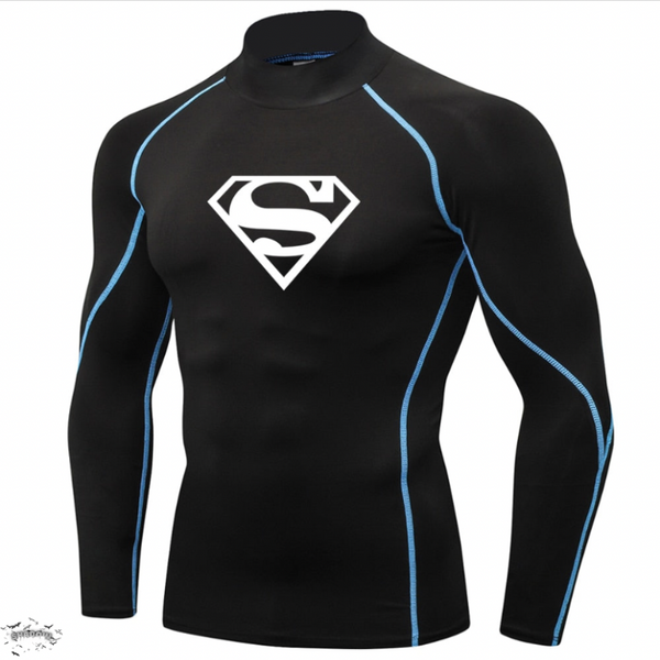 ShadowWear™ Super Man Long Sleeve Compression Shirt